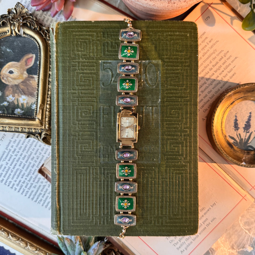 Handmade Gold Beaded Watch