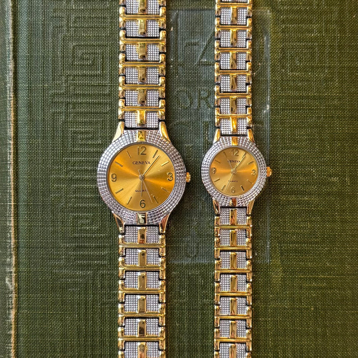 Two Tone Matching Men & Women Watches