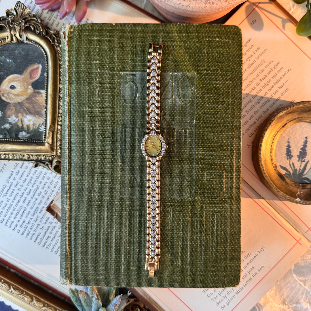 Two Tone Heart Watch