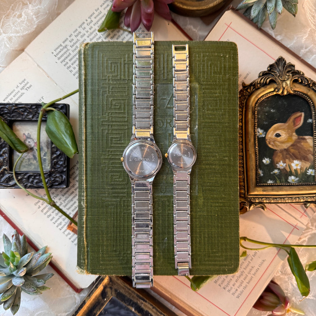 Two Tone Matching Men & Women Watches