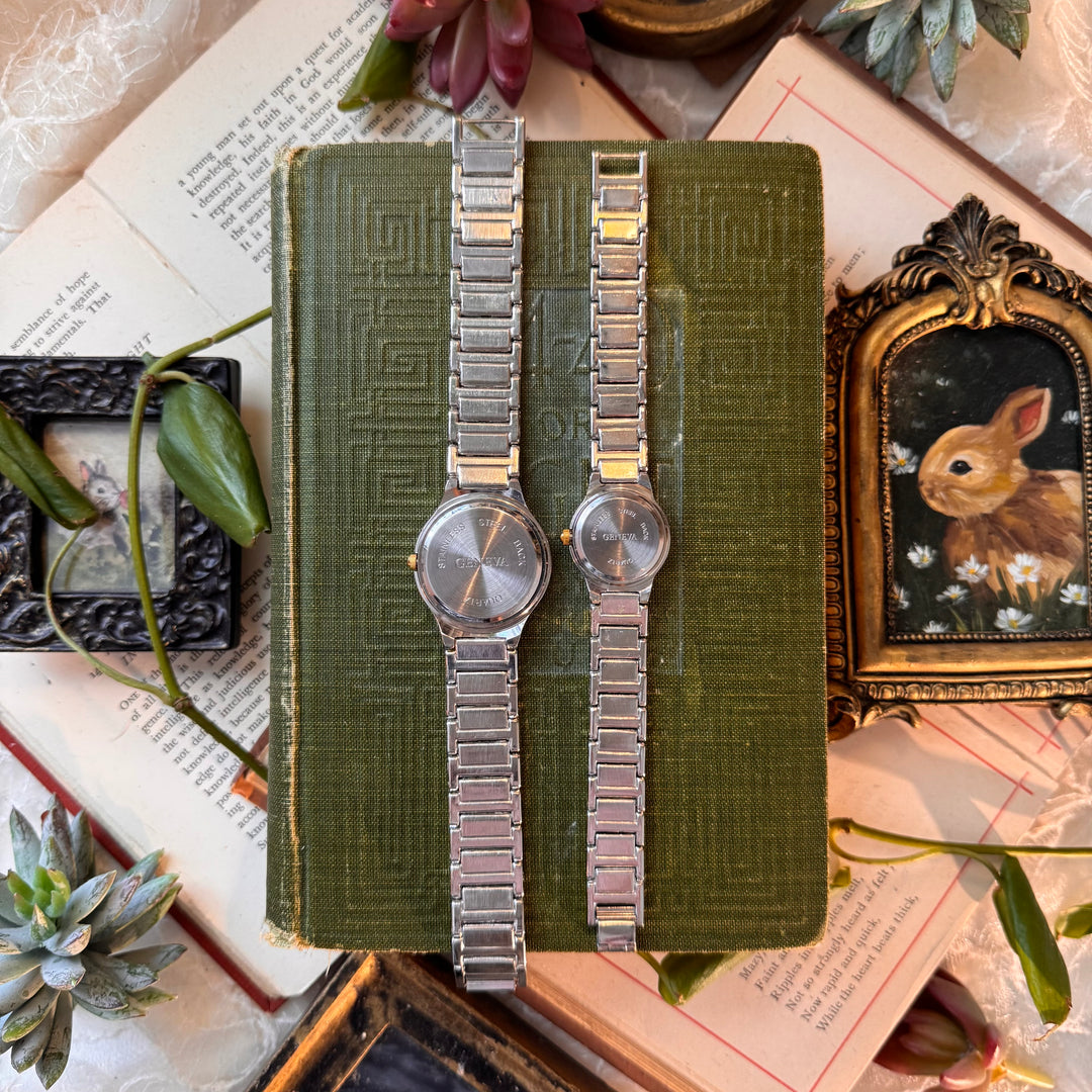 Two Tone Matching Men & Women Watches