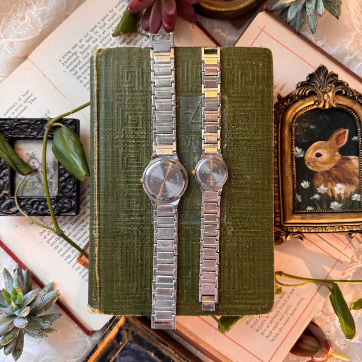 Two Tone Matching Men & Women Watches