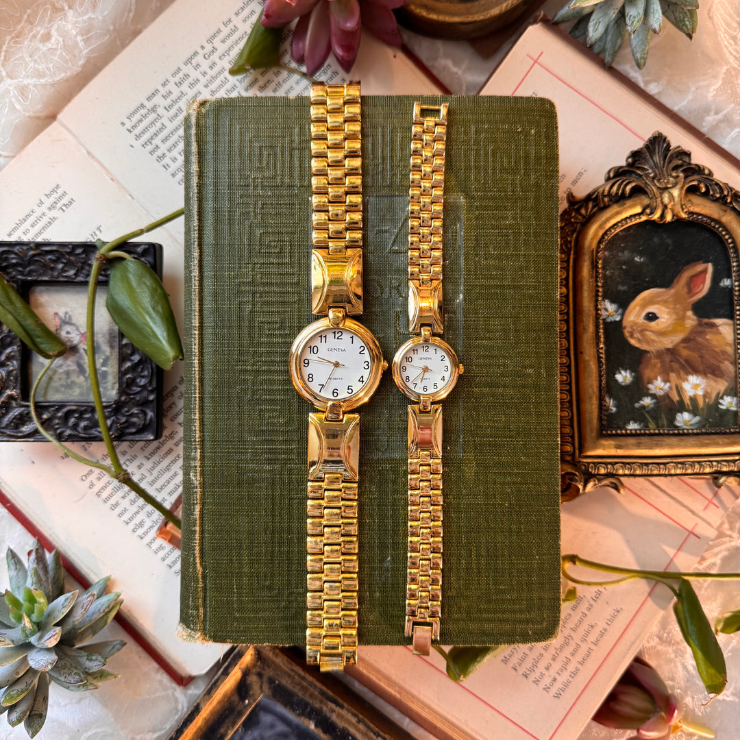 Gold Matching Men & Women Watches
