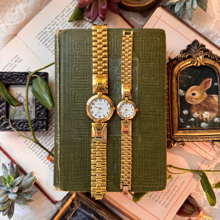 Gold Matching Men & Women Watches