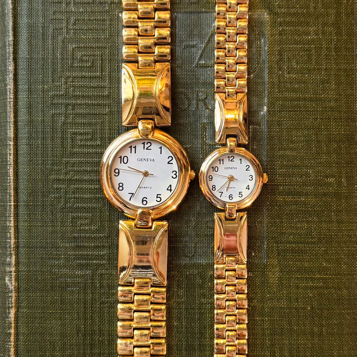 Gold Matching Men & Women Watches