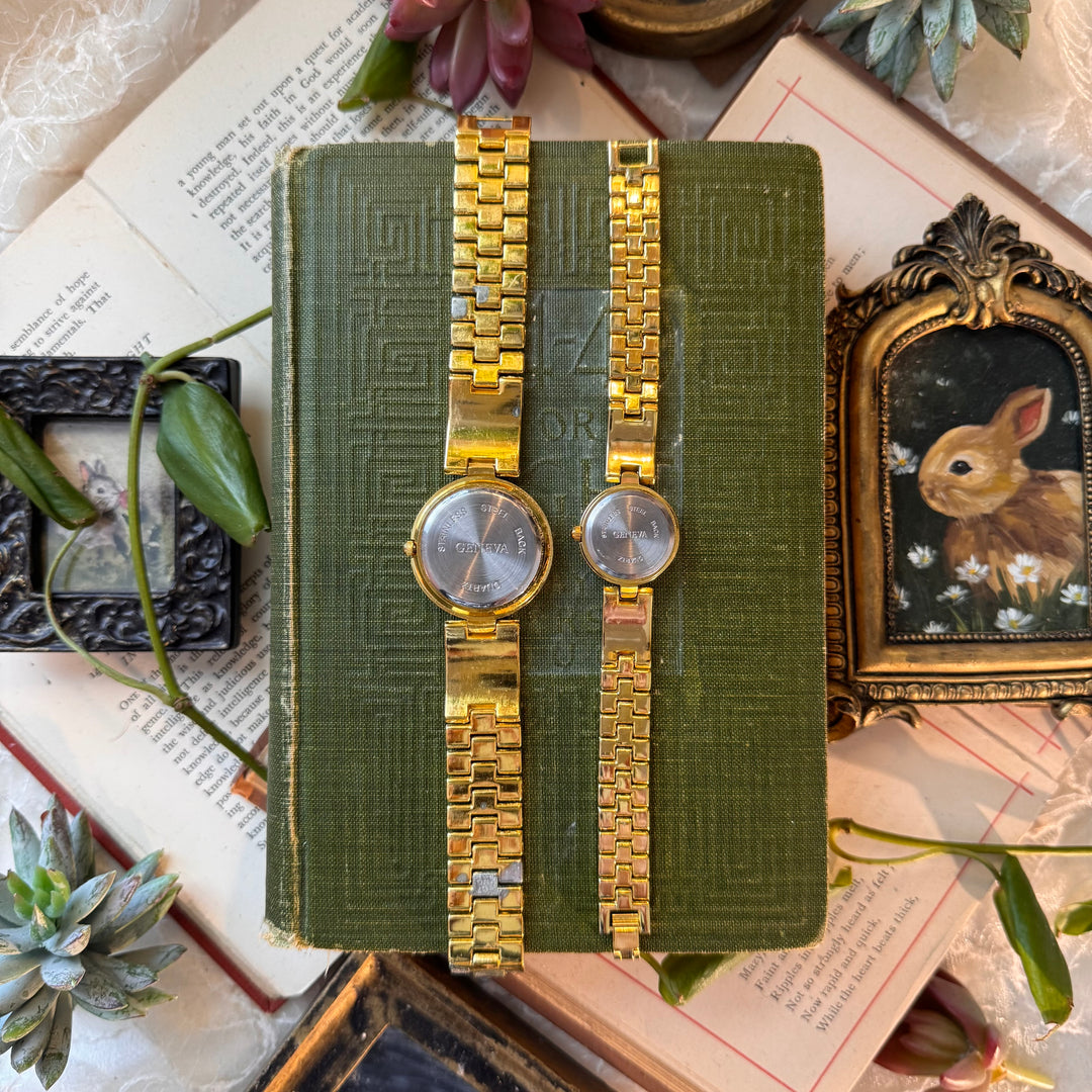 Gold Matching Men & Women Watches