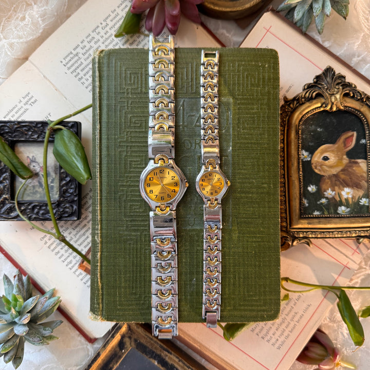 Two Tone Matching Men & Women Watches