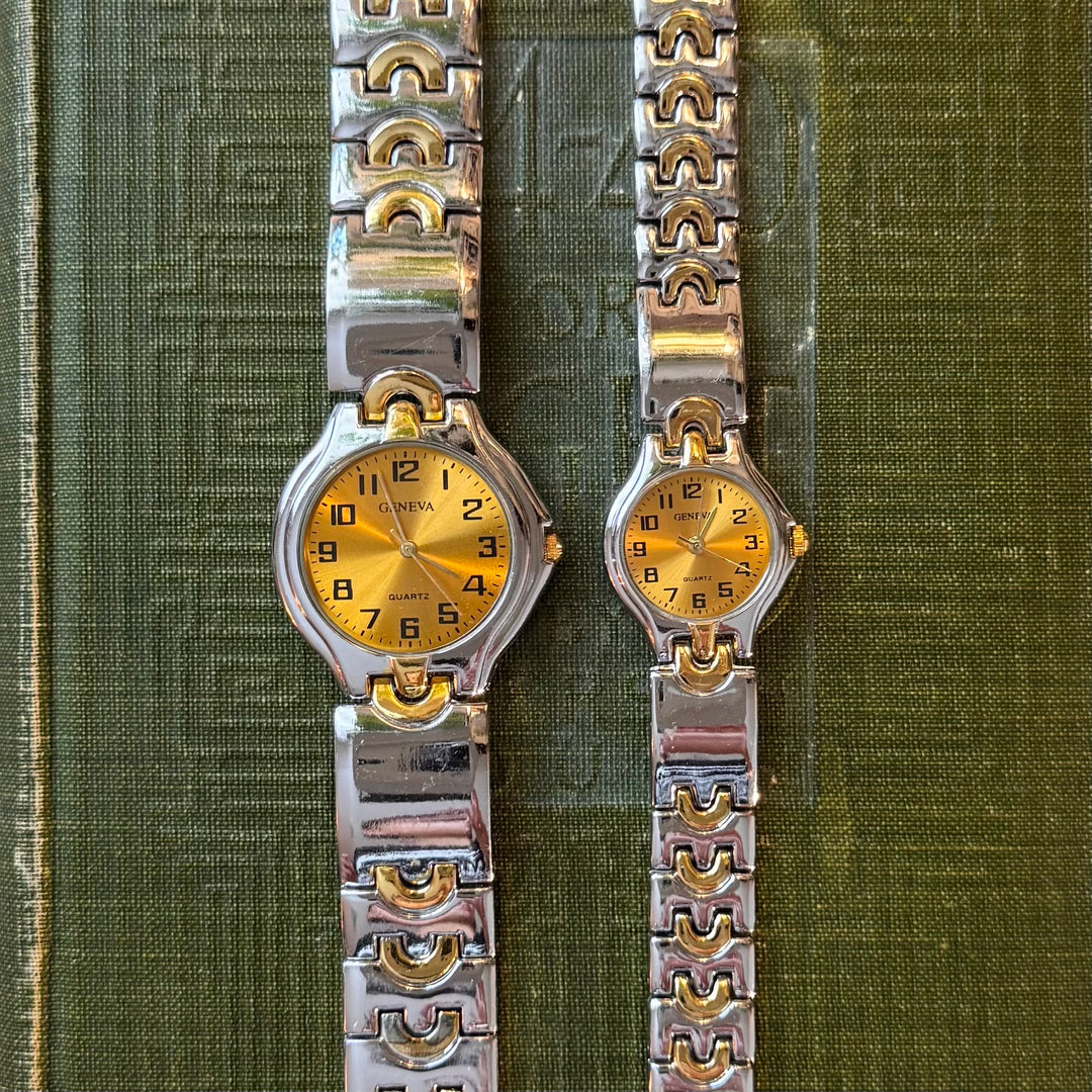 Two Tone Matching Men & Women Watches