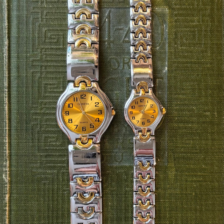 Two Tone Matching Men & Women Watches