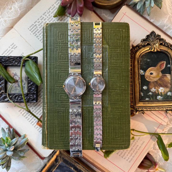 Two Tone Matching Men & Women Watches