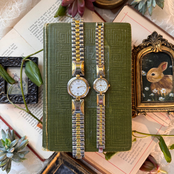 Two Tone Matching Men & Women Watches