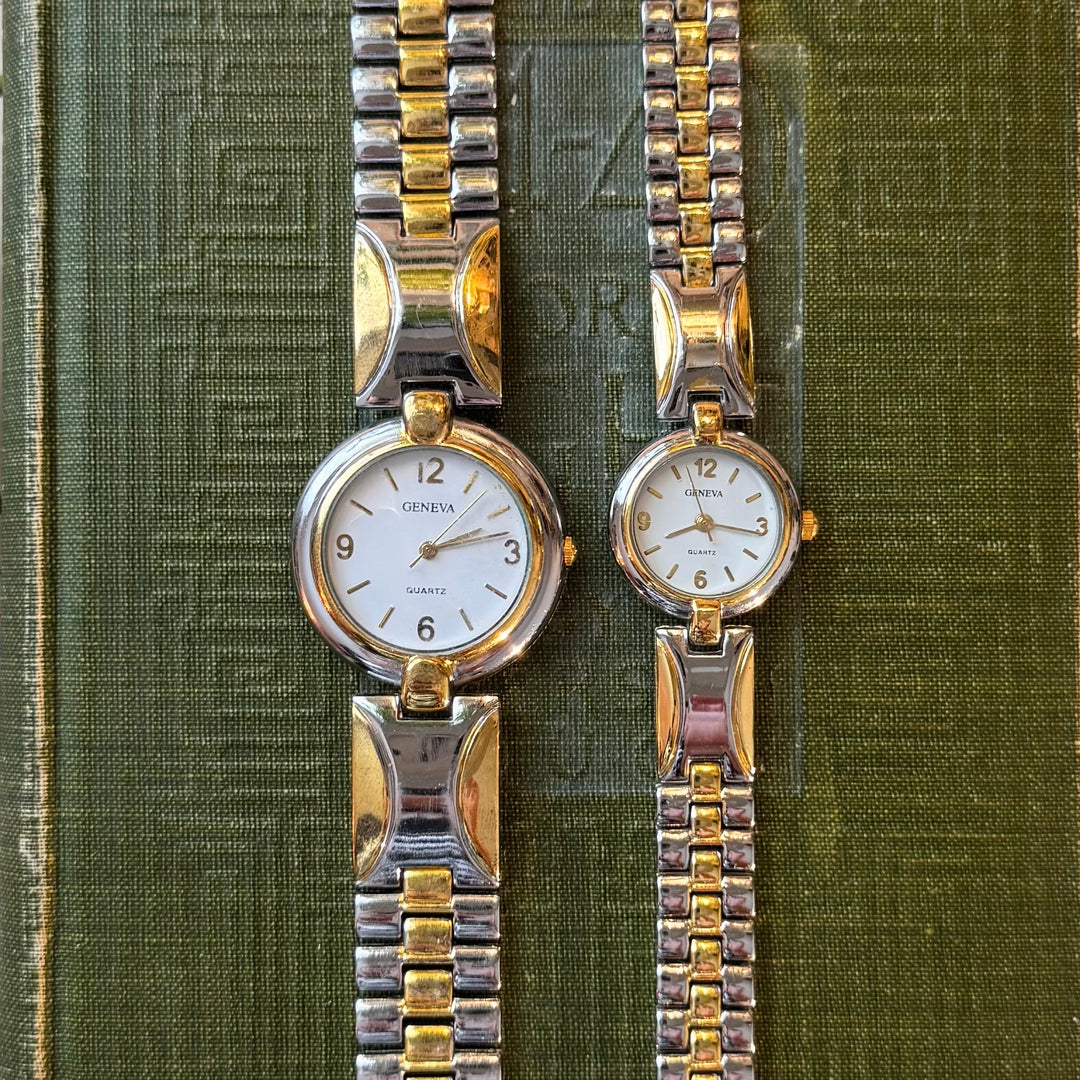 Two Tone Matching Men & Women Watches
