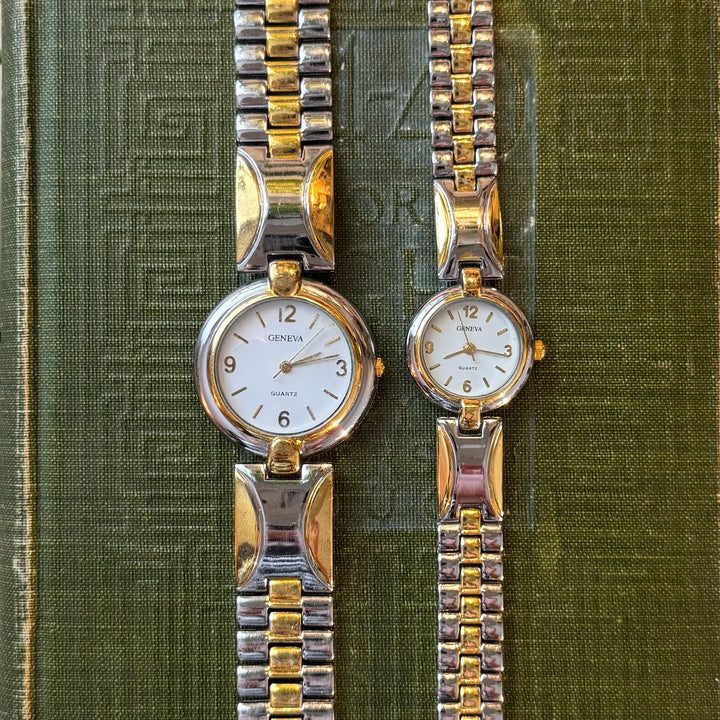 Two Tone Matching Men & Women Watches