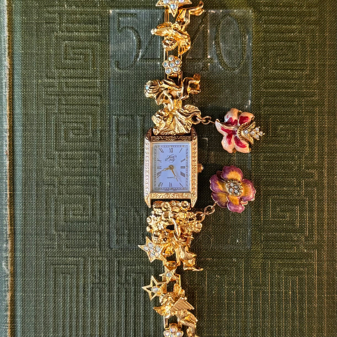 Rare Gold Kirks Folly Charm Watch