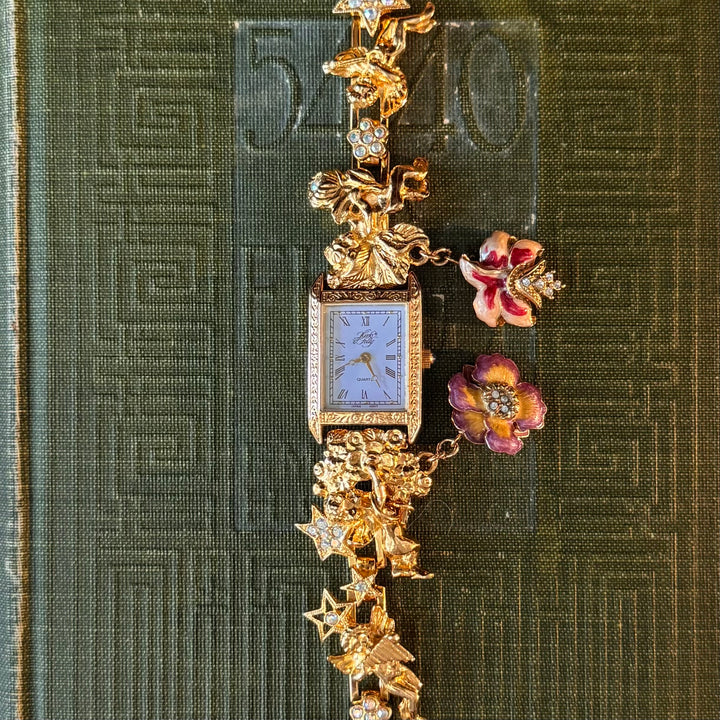 Rare Gold Kirks Folly Charm Watch