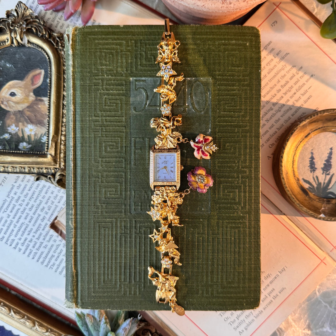 Rare Gold Kirks Folly Charm Watch