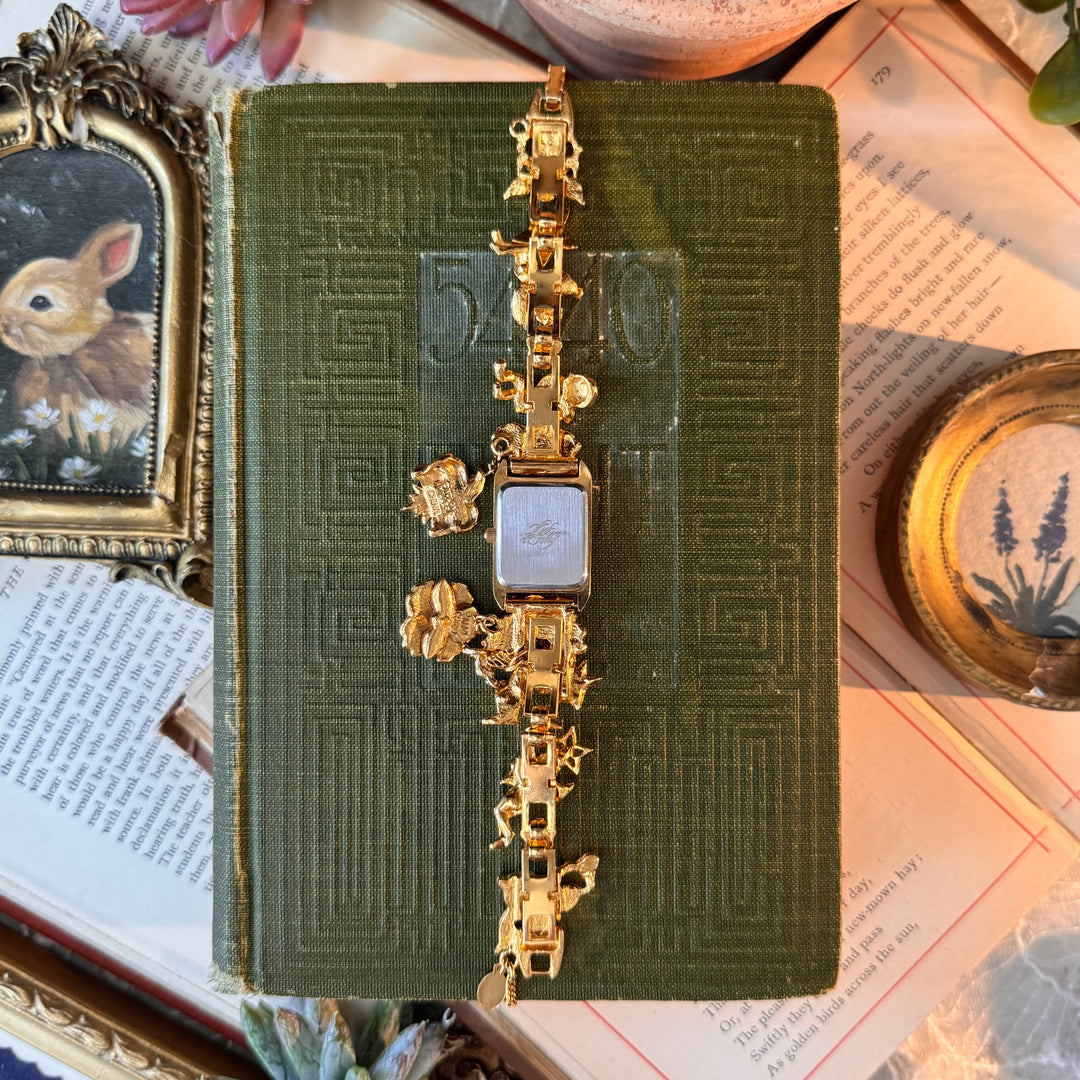 Rare Gold Kirks Folly Charm Watch