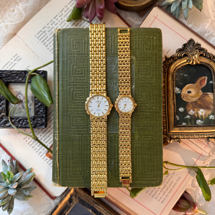 Gold Matching Men & Women Watches