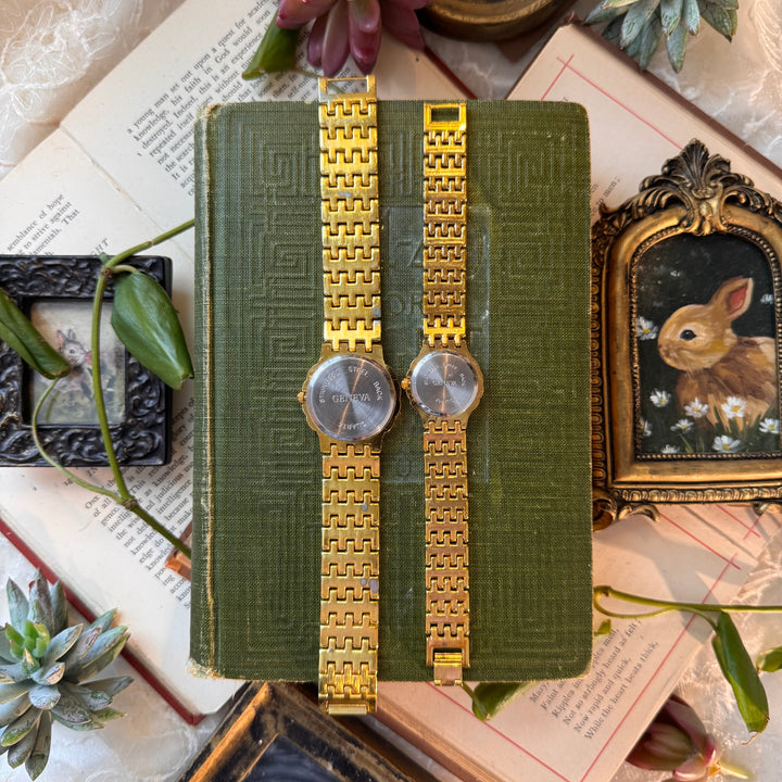 Gold Matching Men & Women Watches