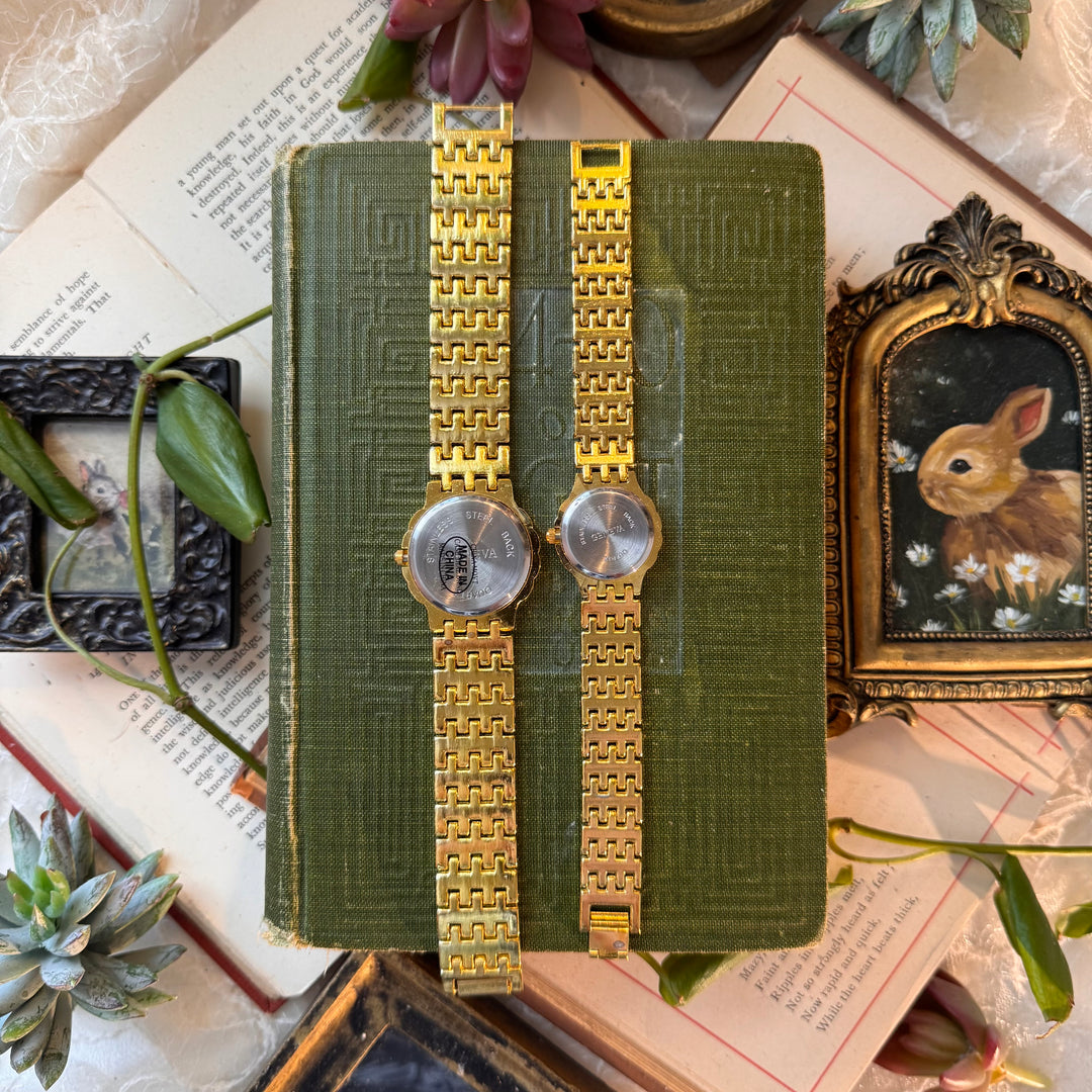 Gold Matching Men & Women Watches