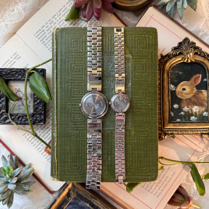 Silver Matching Men & Women Watches