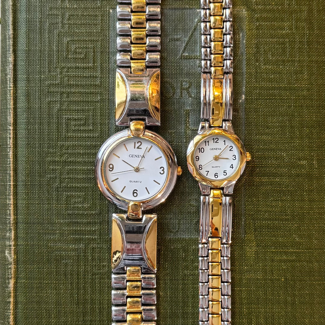 Two Tone Matching Men & Women Watches