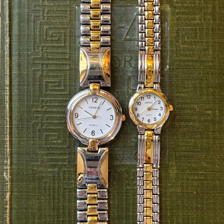 Two Tone Matching Men & Women Watches