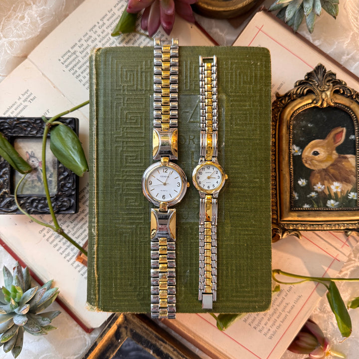 Two Tone Matching Men & Women Watches
