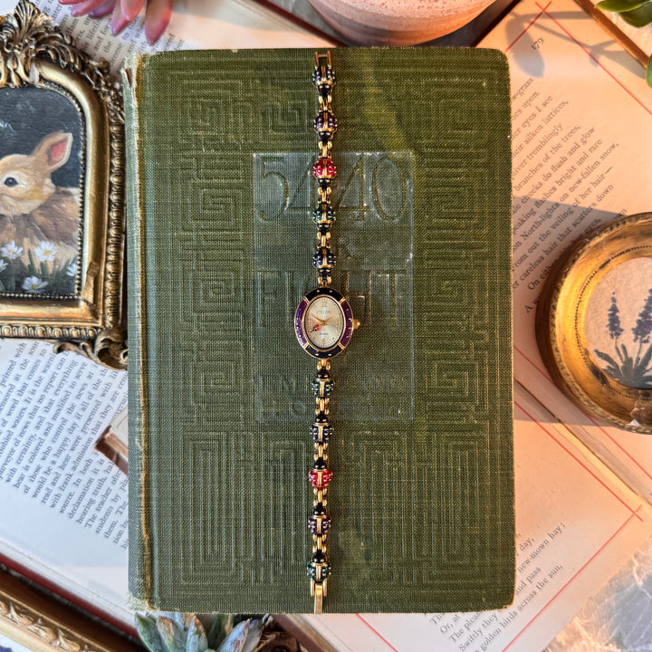 Extremely Rare Gold Joan Rivers Lady Bug Watch