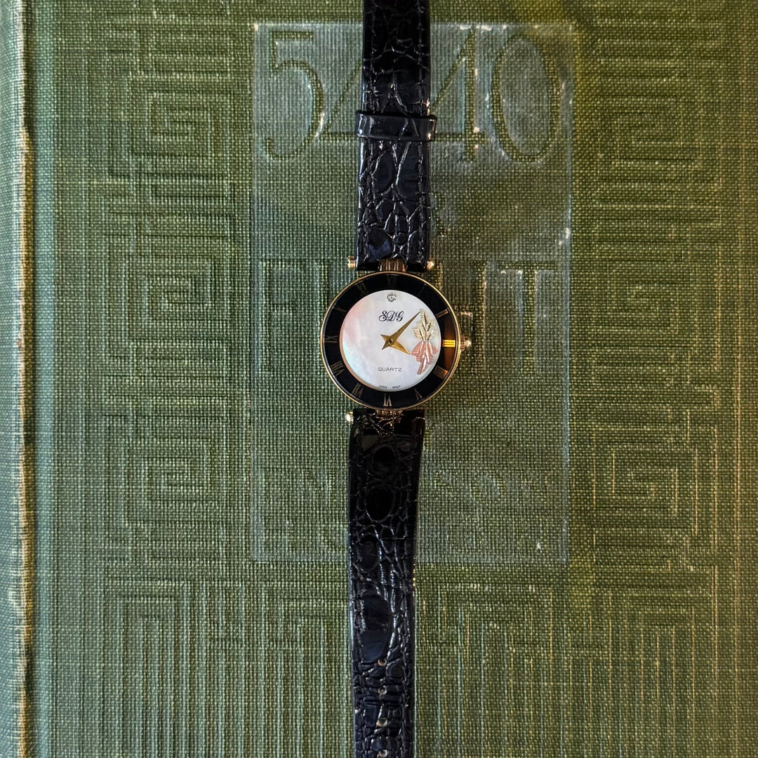Gold Leather Watch