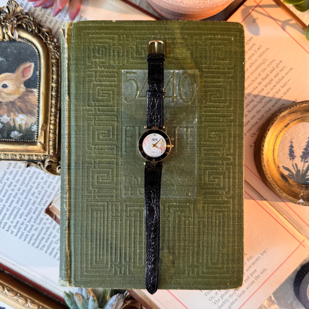 Gold Leather Watch