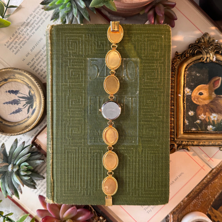 Repurposed Gold Italian Micro Mosaic Watch