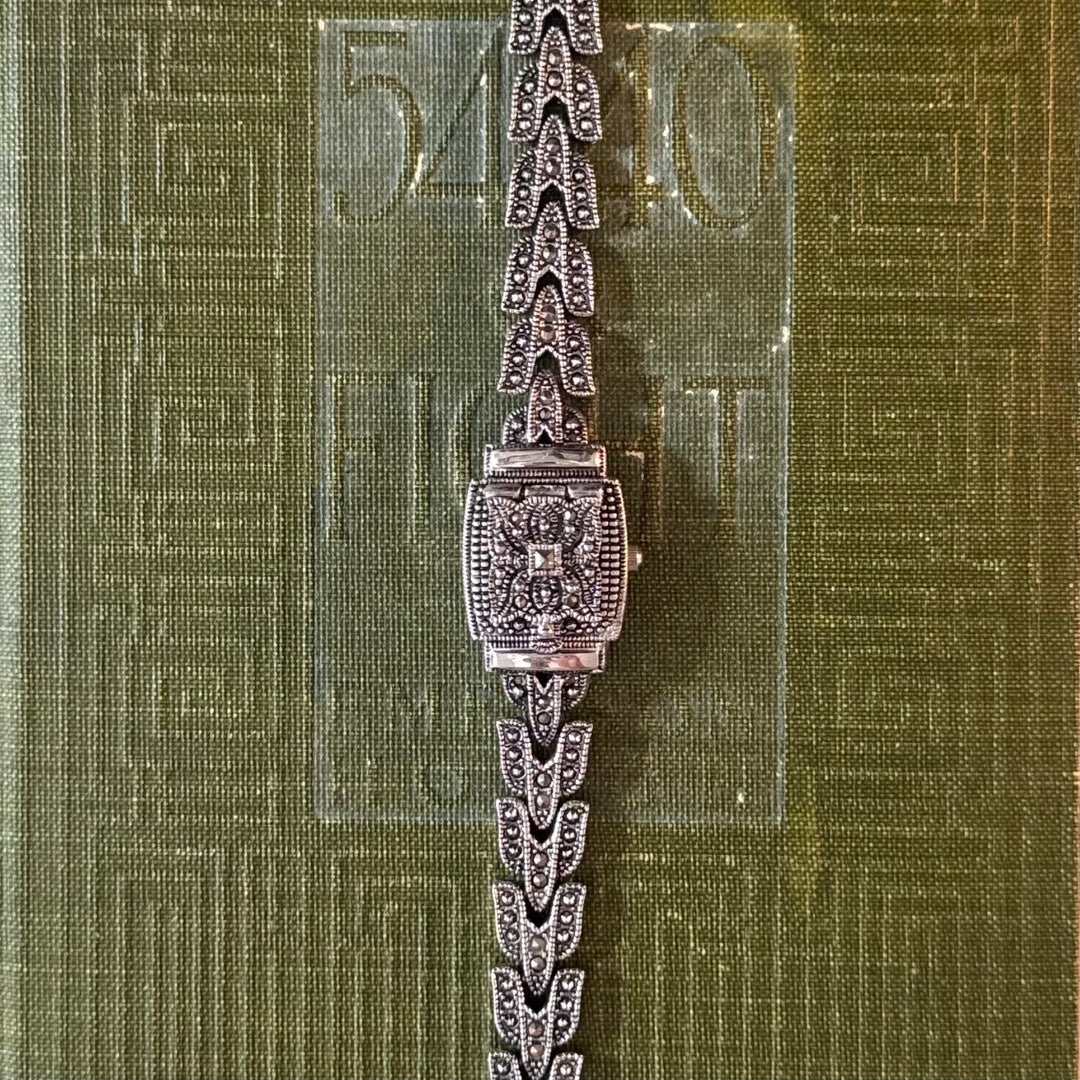 Silver Ornate Peekaboo Watch