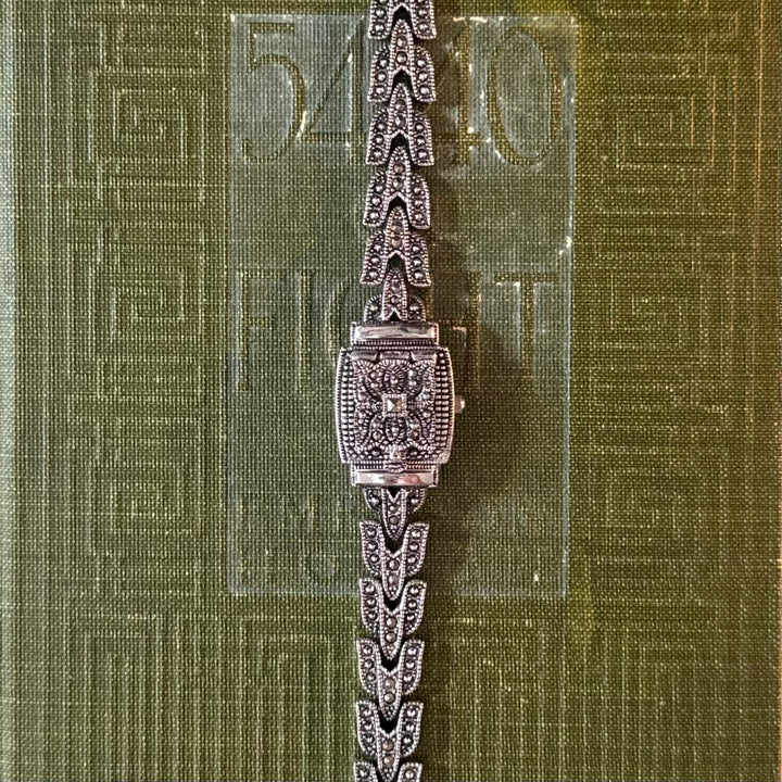 Silver Ornate Peekaboo Watch