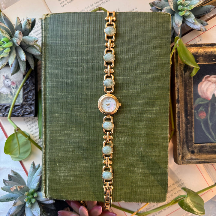 Gold Jade Watch