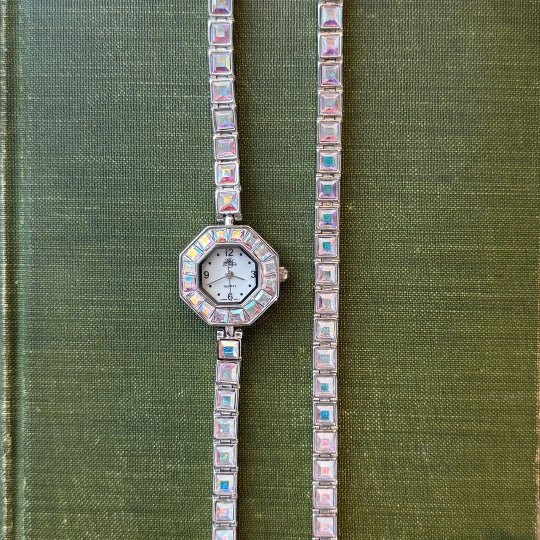 Silver Kirks Folly Watch with Matching Bracelet