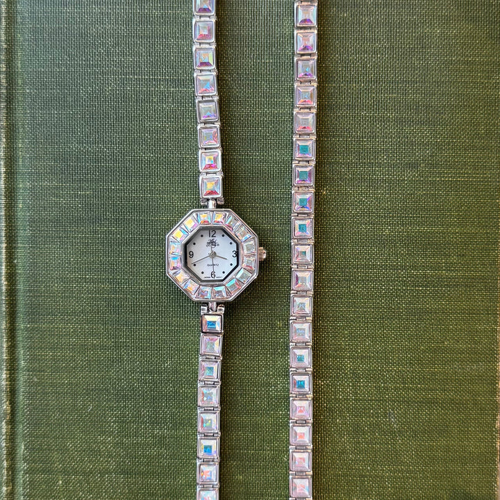 Silver Kirks Folly Watch with Matching Bracelet
