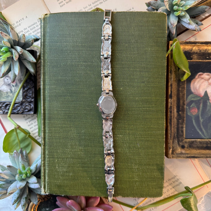 Silver Peekaboo Cameo Watch