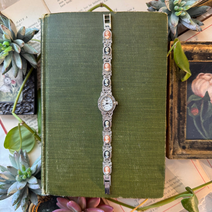 Silver Cameo Watch