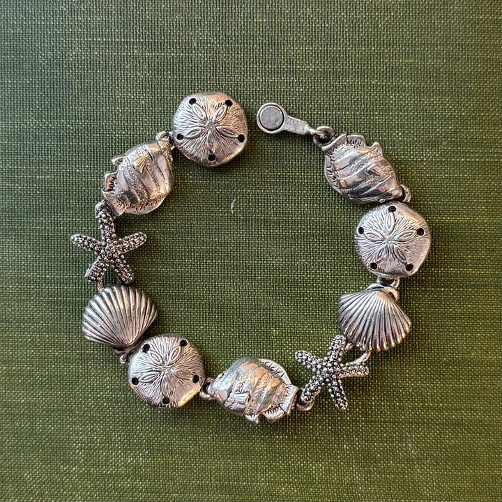 Silver Sea Life Theme Bracelet