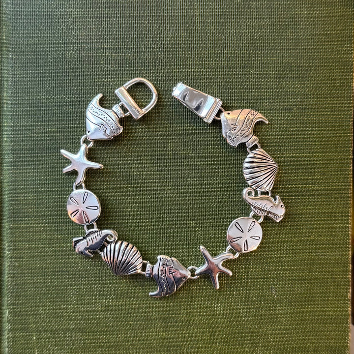 Silver Sea Life Theme Bracelet