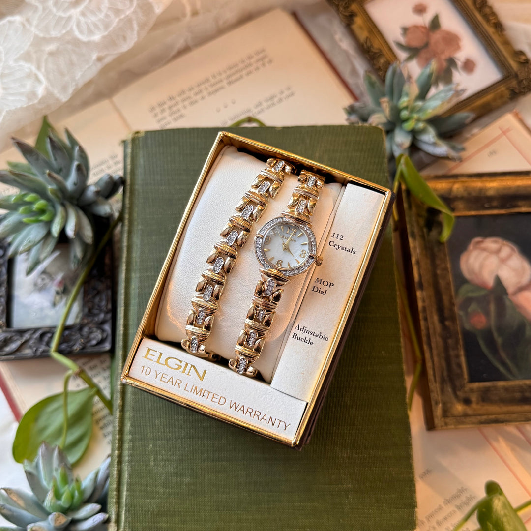 Two Tone Watch with Matching Bracelet