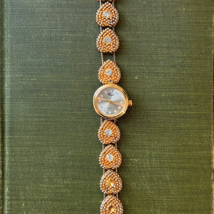 Gold Heart Charm Watch