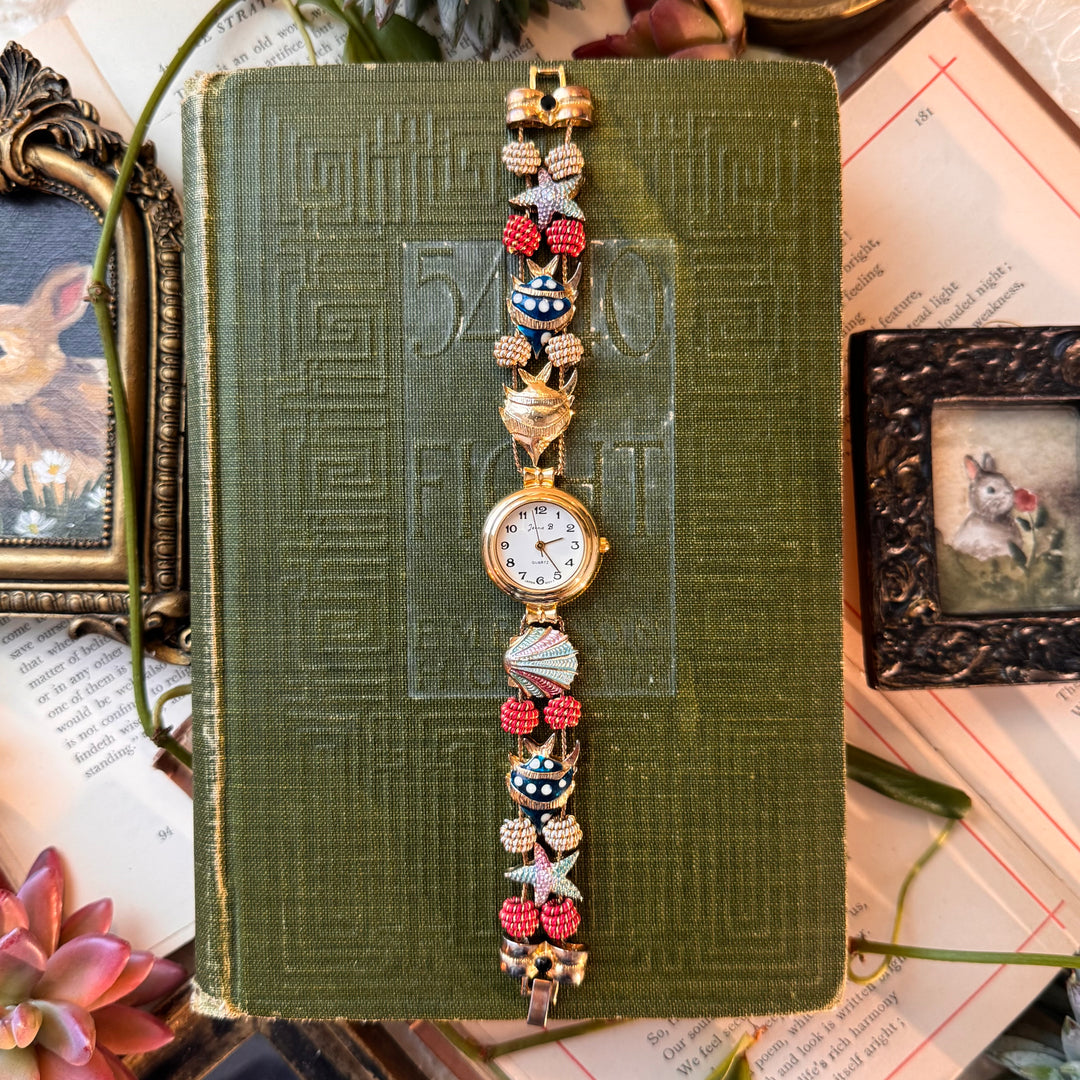 Gold Sea Theme Charm Watch