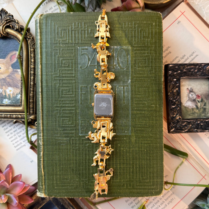 Rare Gold Kirks Folly Charm Watch
