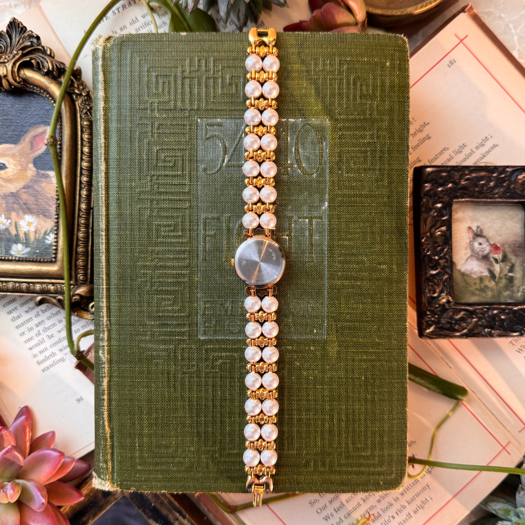 Gold Pearl Watch