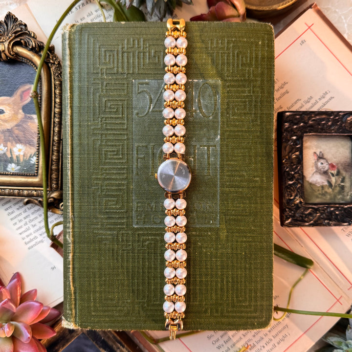 Gold Pearl Watch